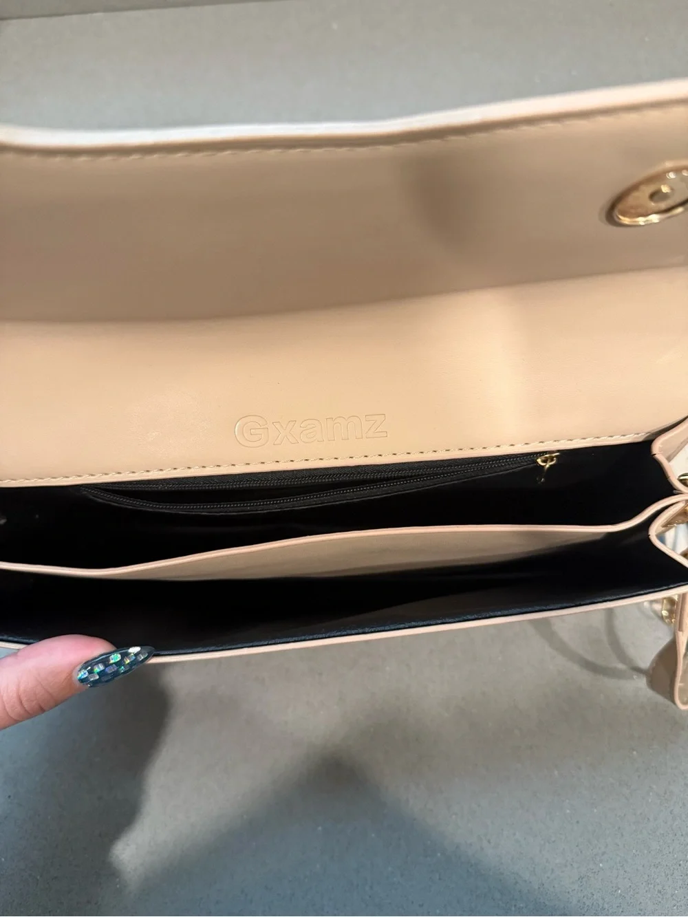 Women’s Cream Crossbody Bag with Braided Strap